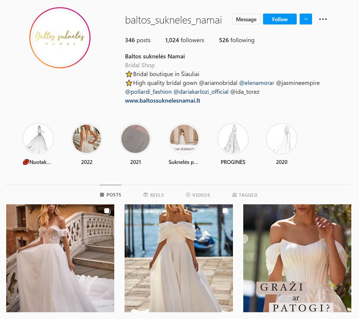 Baltos suknelės Namai Instagram